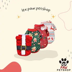 BAJU NATAL / KOSTUM NATAL / BAJU CHRISTMAS ANJING KUCING MURAH