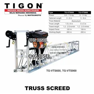 Mesin Perata Beton Concrete Truss Screed Tigon TG-VTS600 Heavy Duty