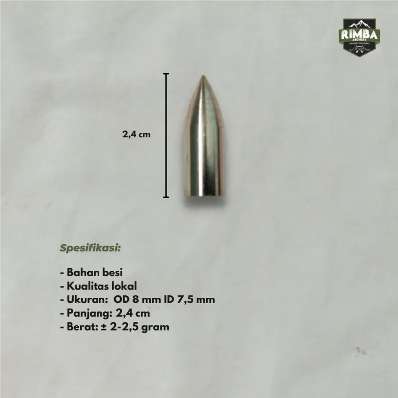 Point Arrow OD 8 mm / Point Bubut Presisi OD 8 mm / Point Panahan / Archery 2