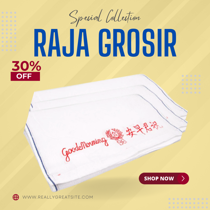 Gambar Handuk Sport Good Morning Polos Tipis 30 x 65cm - Putih dari Formiana Kota Surabaya Tokopedia