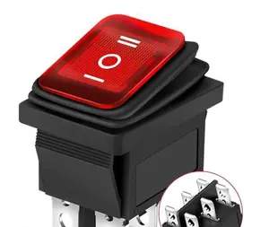 Saklar Toggle Daya On-Off-On 6 Pin 12 V DC Mayitr LED Tahan Air switch