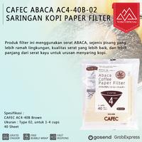 Gambar KERTAS SARING KOPI CAFEC AC4-40B ABACA V60 COFFEE PAPER FILTER 2-4CUPS dari Toso Mart Kota Administrasi Jakarta Pusat 1 Tokopedia