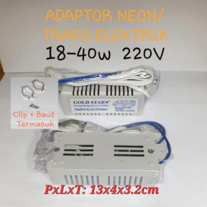 Gambar Adapter / Trafo Elektrik 10,15,20,40w Ballast Elektrik Gold Star dari INFOISA Kota Administrasi Jakarta Pusat Tokopedia