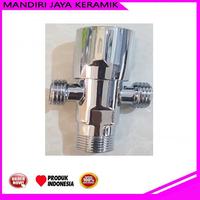 Gambar Stop Kran Double Bulat Fioni dari Mandiri Jaya Keramik Kota Bekasi 1 Tokopedia