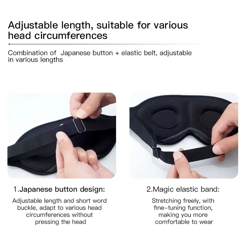 Masker Tidur Penutup Mata 3D Travel Sleeping Mask Portable 3