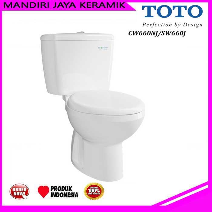 Gambar Closet Toto CW 660 NJ / SW 660 J White dari Mandiri Jaya Keramik Kota Bekasi Tokopedia