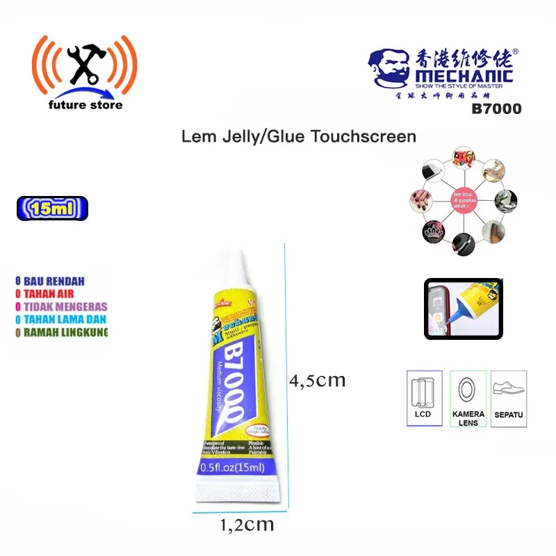 MECHANIC B7000 - Lem Jelly/Glue Touchscreen/LCD 15ML Original