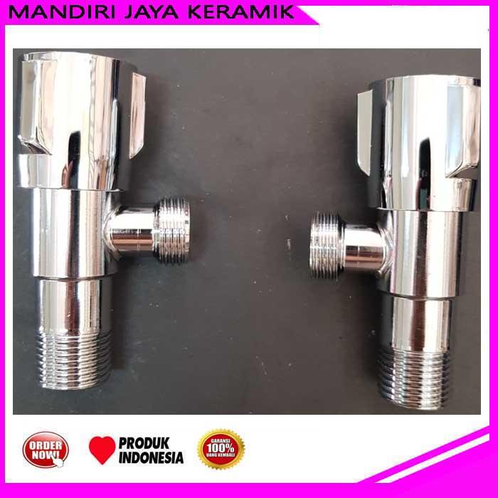 Gambar Stop Kran Single Fioni Bulat dari Mandiri Jaya Keramik Kota Bekasi Tokopedia