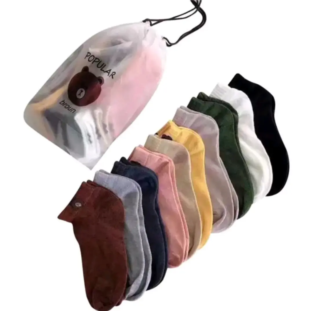 KAOS KAKI BEAR 10 PASANG FREE POUCH / KAOS KAKI BEAR DEWASA /ANAK-ANAK