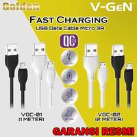Gambar VGEN V-GeN VGC-01 / VGC-O2 Kabel Data Micro USB Fast Charging QC3.0 - Black, VGC-01 1 METER dari Golden Celluler Kota Administrasi Jakarta Pusat 1 Tokopedia