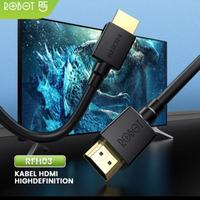 Gambar ROBOT RFH03 KABEL HDMI NO DELAY 3D 4K*2K HD CABLE 3M/3 METER ORIGINAL dari btgcom Kota Denpasar 5 Tokopedia