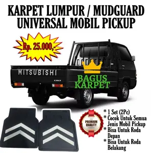 Karpet Karet Alas Lumpur Roda / Mudguard Universal Mobil Pick Up
