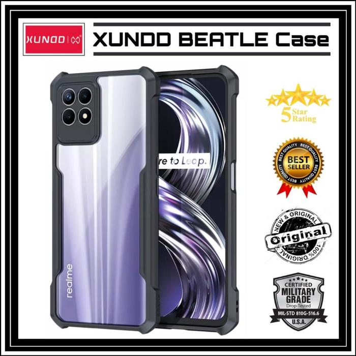 Gambar REALME 8I 4G XUNDD BEATLE ORIGINAL SOFT HARD CASE CASING CLEAR COVER dari Case Thebest Kota Administrasi Jakarta Pusat Tokopedia