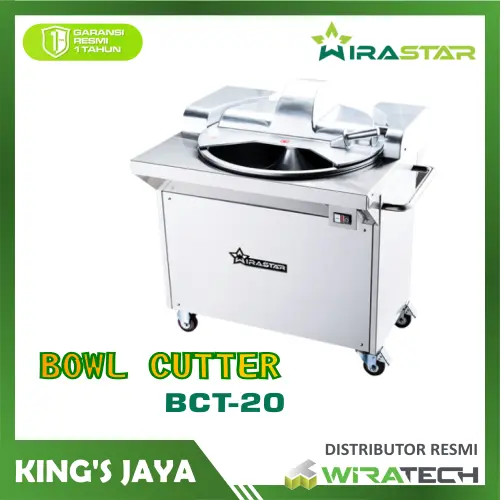 Bowl Cutter WIRASTAR BCT-20/ Mesin Pengaduk Bakso diameter 60 cm