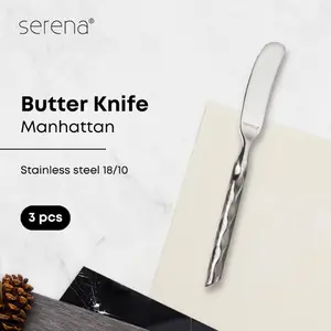 Pisau Mentega Stainless Steel Serena Manhattan - Butter Knife 3 pcs