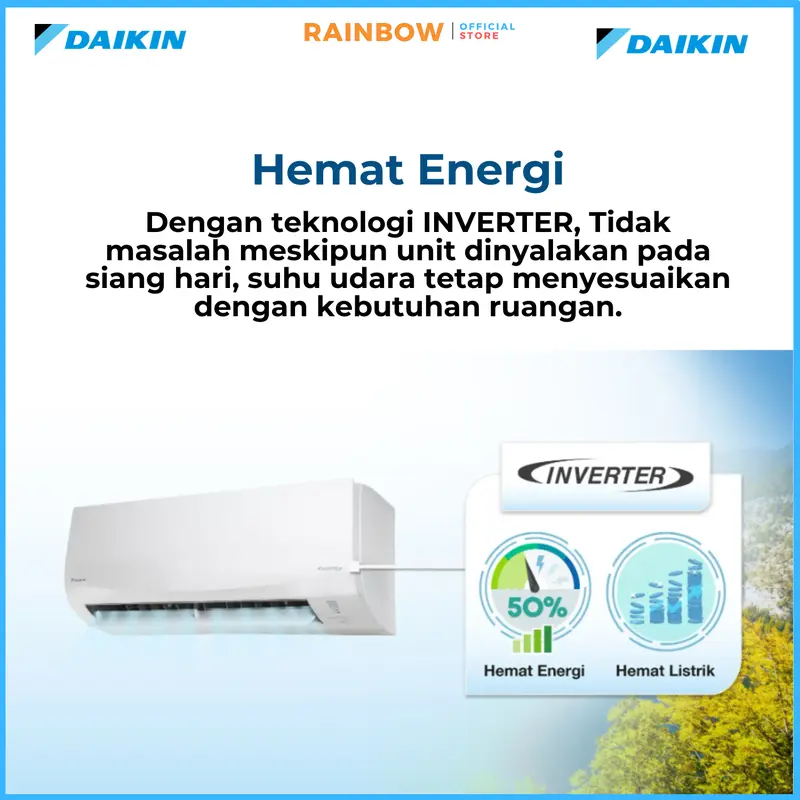 AC DAIKIN MULTI S 1/2PK + 1/2 PK - 2MKC20RVM (15+15) INVERTER R32 2