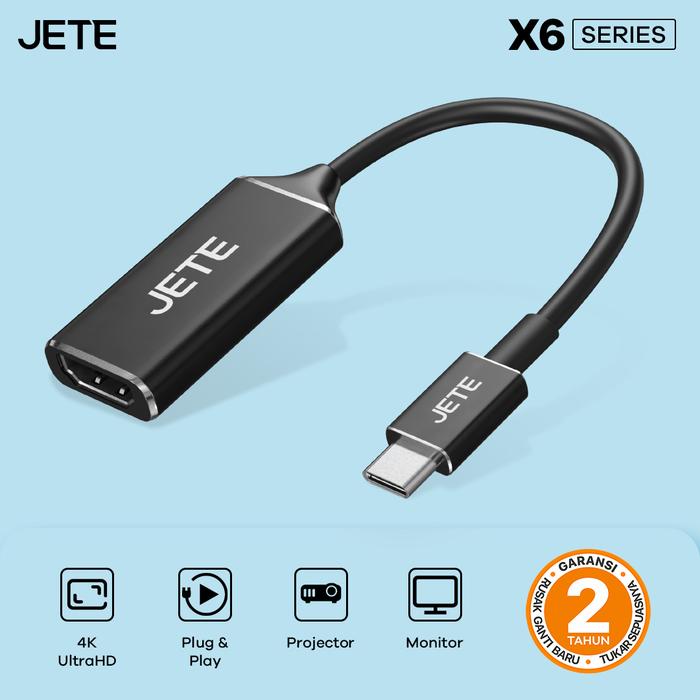 Gambar Converter HDMI Female to Type C JETE X6 - Garansi 2 Tahun dari Doran Gadget Official Kota Denpasar Tokopedia