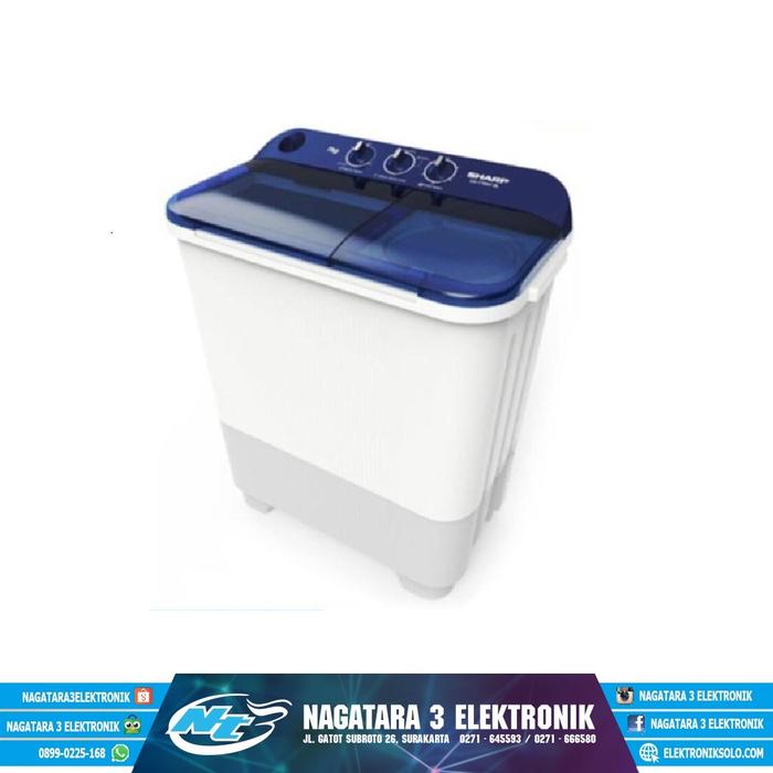 Gambar MESIN CUCI TWIN TUB SHARP ES-T75NT-BL dari NAGATARA 3 ELEKTRONIK Kota Surakarta Tokopedia