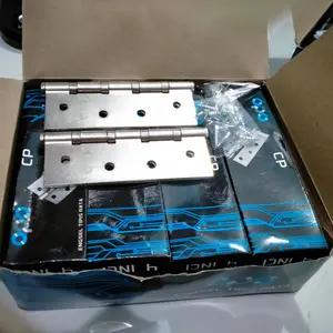 1BOX ENGSEL PINTU 4 INCHI ISI 12 PASANG ENGSRL PLAT OPO 4" 1 LUSIN PUTIH KUNING