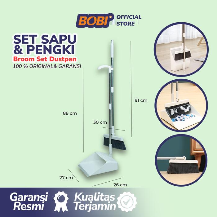 Gambar Alat pembersih Set Sapu Pengki nylon kebersihan Broom Set Dus pan NEW dari BOBI SHOP Kota Administrasi Jakarta Utara Tokopedia