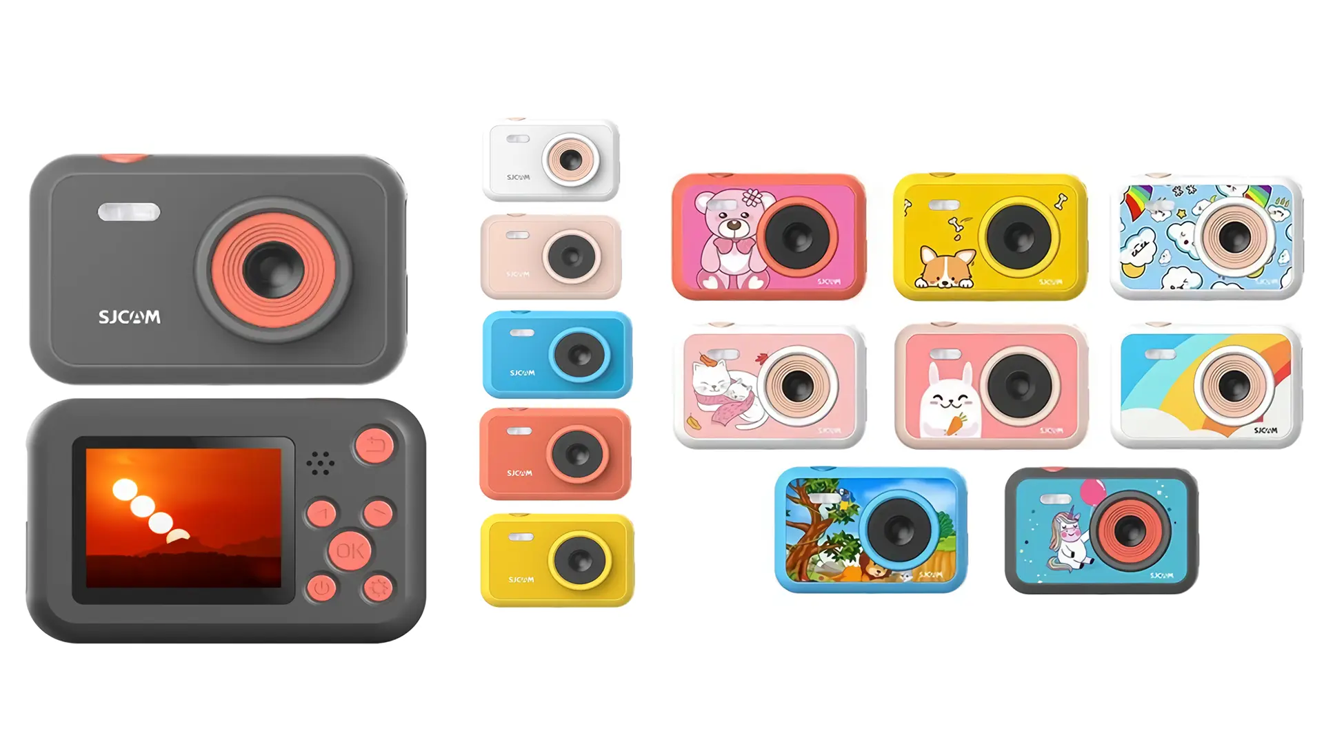 SJCAM FUNCAM KIDS CAMERA 2 kamera pocket digital anak - CLOUDS WHITE