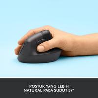 Gambar Mouse Ergonomic Vertical Wireless Bluetooth Logitech LIFT Silent dari Risc Computer Kota Surakarta 5 Tokopedia