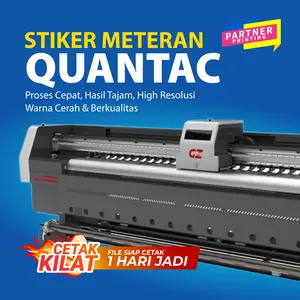 CETAK / PRINT STIKER METERAN VINYL BAHAN QUANTAC - 1 HARI JADI