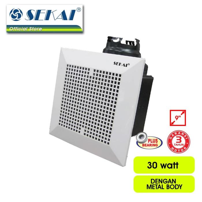 Gambar SEKAI - Exhaust Fan Tobular 30 Watt 9 Inch PVF24 PLUS BEARING dari ELEKTROPEDIA Kota Administrasi Jakarta Pusat Tokopedia