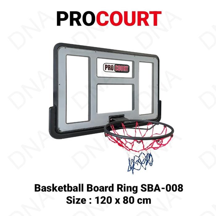 Gambar Papan Ring Basket / Basketball Board Ring PROCOURT SBA-008S - ORIGINAL dari DNA Sport & Music Kota Administrasi Jakarta Utara Tokopedia