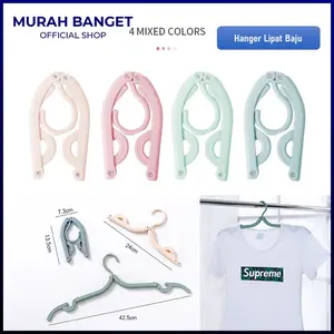 Hanger Lipat Gantungan Baju Portable Gantungan Baju Lipat Travelling