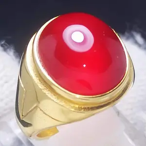 Cincin Batu Natural Red Cempaka Crystal Top Quality