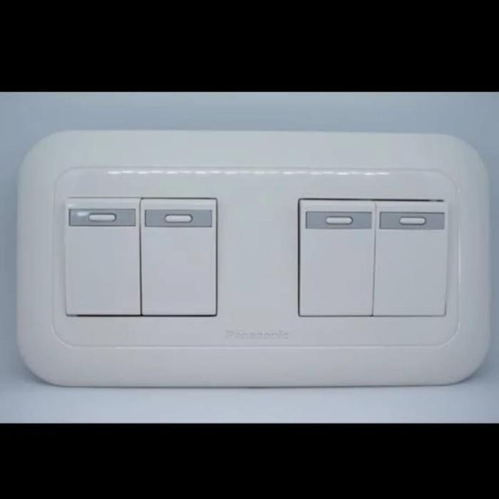 Gambar saklar 4gang sakelar 4 gang panasonic silver mws style dari wewe electric Kota Administrasi Jakarta Pusat 2 Tokopedia