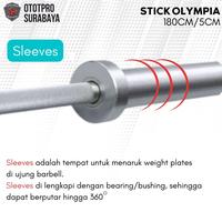 Gambar Stick olympia 180/5cm BM-A190/STICKBAR180/5CM STICKBAR180/5CM| Barbell Olympic| Chrome| Gym| Fitness dari Ototpro Surabaya Kota Surabaya 2 Tokopedia