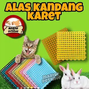 Alas kandang kucing dan kelinci karet anti slip tebal dan kuat nyaman