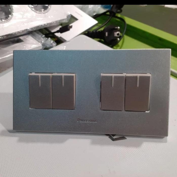 Gambar saklar 4gang sakelar 4 gang panasonic silver mws style wesj 5931mws we dari PROLED ELECTRIC Kota Administrasi Jakarta Pusat 4 Tokopedia