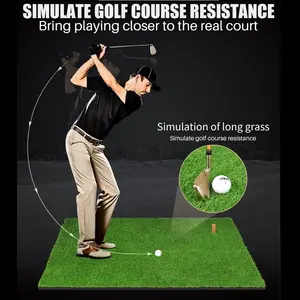 Karpet Driving Range Golf Roughly 100x100 cm Rumput Sintetis Kasar