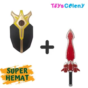 MAINAN STONE SHIELD BIMA+FIRE SWORD PEDANG BIMA (PAKET HEMAT ISI 2 PCS