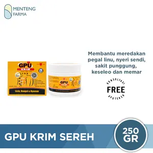 GPU Krim Sereh 250 Gr - Krim Urut Tidak Lengket dan Berminyak
