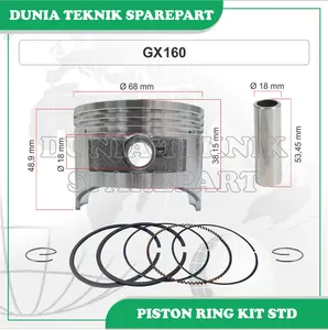 GX160 Piston ring kit STD / Piston assy / Piston set mesin penggerak