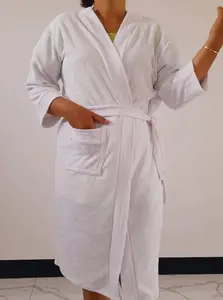 Handuk kimono dewasa wanita pria jumbo lembut tebal warna putih