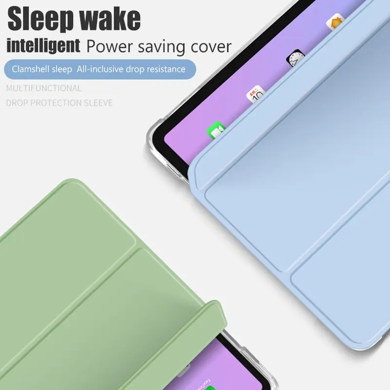 Case for iPad Mini 4 Mini 5 7.9" Gen 5/6 Air 1/2 Gen 11 Inch air 4/5 iPad Pro 11 inch 2018 Transparant Doff TPU Auto Sleep And Wake Smart Case 1