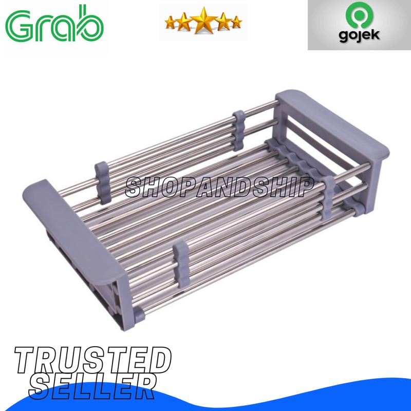 Retractable sink rack 3