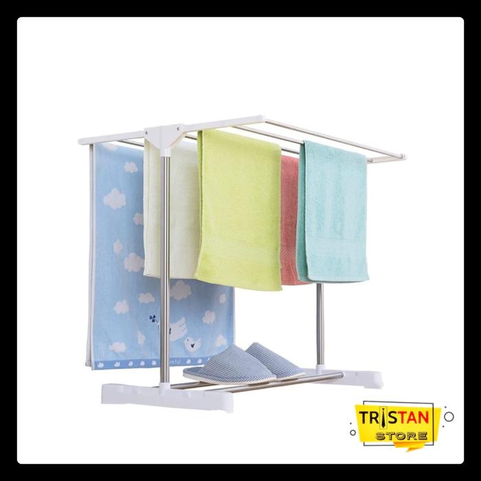 Gambar Stainless Steel Towel Hanger / Jemuran Handuk Pakaian Lipat dari Tristan Store Surabaya Kota Surabaya Tokopedia