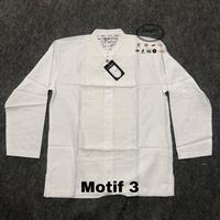 Gambar Baju Koko Al Madani Lengan Panjang Putih dari grosir sarung bamus Kab. Sleman 3 Tokopedia