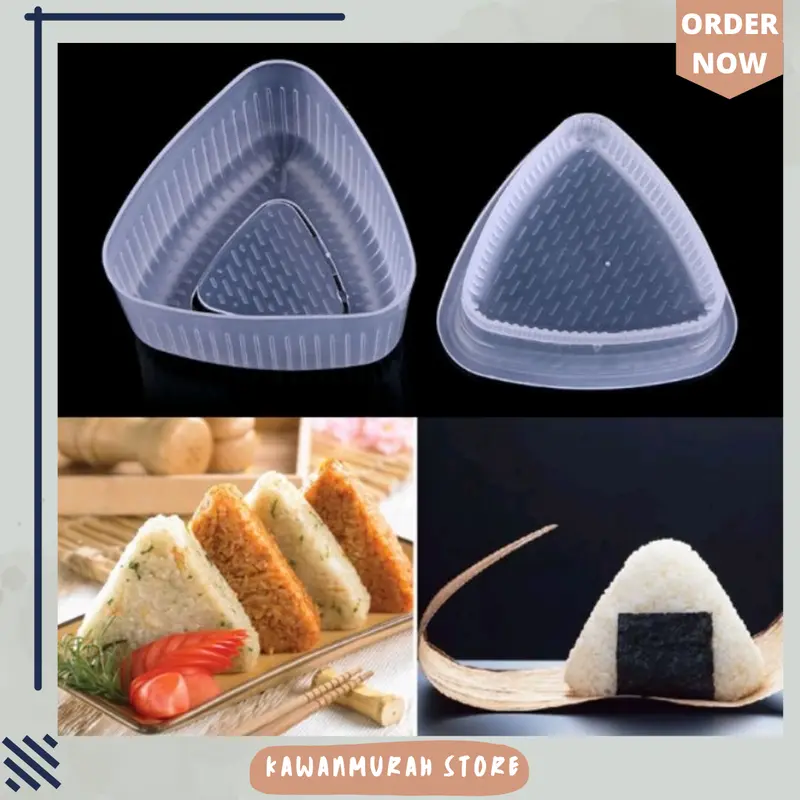 Cetakan Nasi Bento Anti Lengket / Cetakan Onigiri / Cetakan Sushi 3