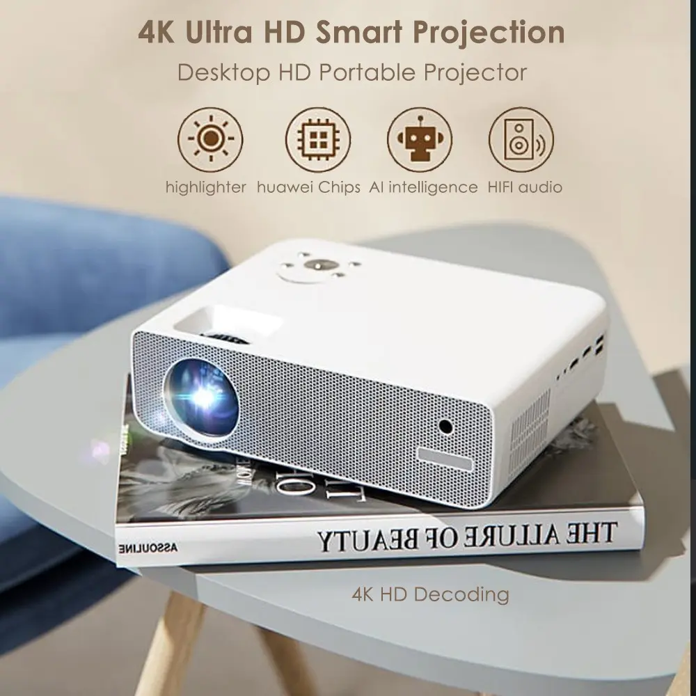 SAINYER Micro Shadow Z8pro HD 1080P Proyektor Rumah Kantor