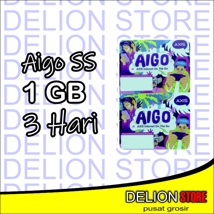 Gambar Voucher Axis Aigo 1GB 3hari . AIGO MINI 1GB 3Hari. Aigo SS 1GB 3Hari dari Delion Store 2 Kota Cirebon Tokopedia