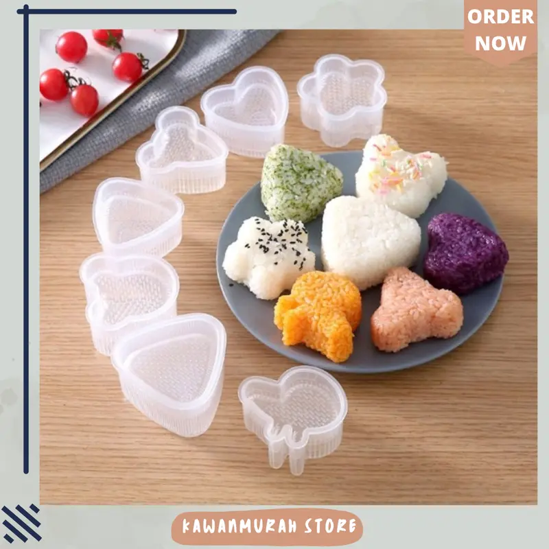 Cetakan Nasi Bento Anti Lengket / Cetakan Onigiri / Cetakan Sushi 1