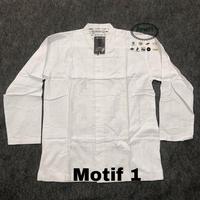 Gambar Baju Koko Al Madani Lengan Panjang Putih dari grosir sarung bamus Kab. Sleman 1 Tokopedia