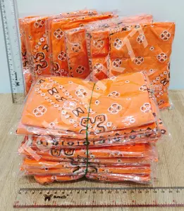 Slayer Sapu Tangan Besar Kain Masker Penutup Batik Oranye